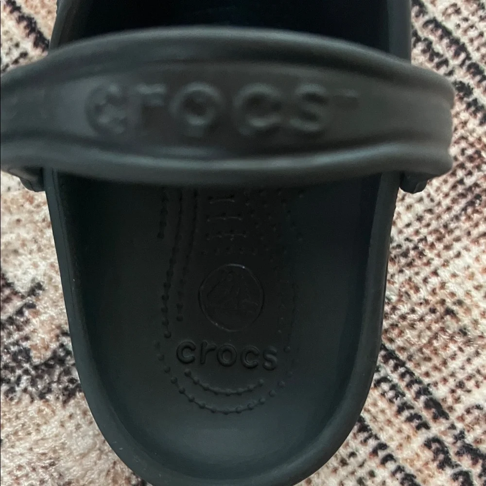 CROCS Kids Black Water Shoes with Fun Charms
